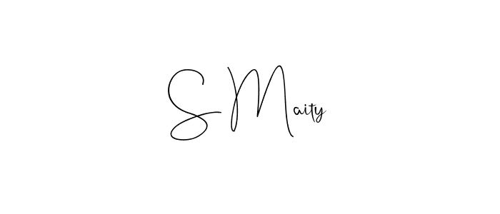Design your own signature with our free online signature maker. With this signature software, you can create a handwritten (Andilay-7BmLP) signature for name S Maity. S Maity signature style 4 images and pictures png