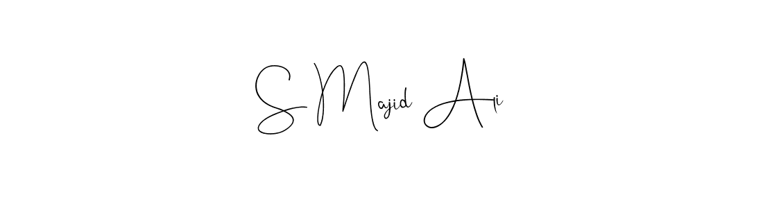 if you are searching for the best signature style for your name S Majid Ali. so please give up your signature search. here we have designed multiple signature styles  using Andilay-7BmLP. S Majid Ali signature style 4 images and pictures png