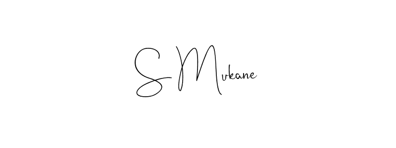 Use a signature maker to create a handwritten signature online. With this signature software, you can design (Andilay-7BmLP) your own signature for name S Mukane. S Mukane signature style 4 images and pictures png