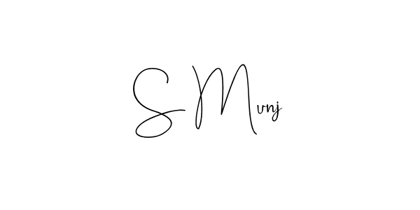 Once you've used our free online signature maker to create your best signature Andilay-7BmLP style, it's time to enjoy all of the benefits that S Munj name signing documents. S Munj signature style 4 images and pictures png