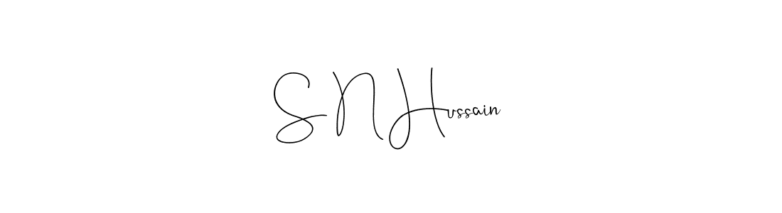 Make a beautiful signature design for name S N Hussain. Use this online signature maker to create a handwritten signature for free. S N Hussain signature style 4 images and pictures png