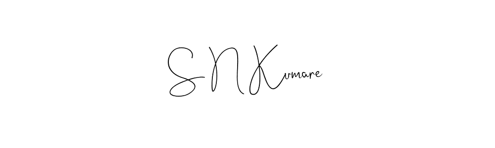 Andilay-7BmLP is a professional signature style that is perfect for those who want to add a touch of class to their signature. It is also a great choice for those who want to make their signature more unique. Get S N Kumare name to fancy signature for free. S N Kumare signature style 4 images and pictures png