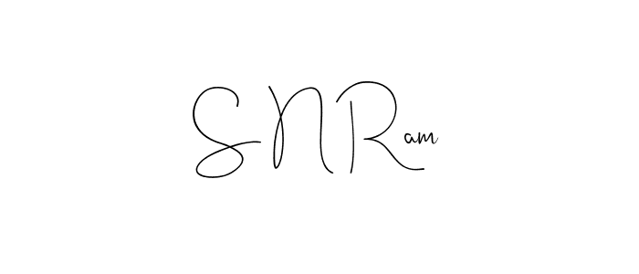 It looks lik you need a new signature style for name S N Ram. Design unique handwritten (Andilay-7BmLP) signature with our free signature maker in just a few clicks. S N Ram signature style 4 images and pictures png