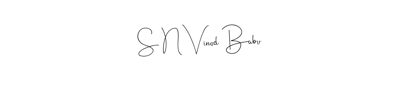 Make a short S N Vinod Babu signature style. Manage your documents anywhere anytime using Andilay-7BmLP. Create and add eSignatures, submit forms, share and send files easily. S N Vinod Babu signature style 4 images and pictures png