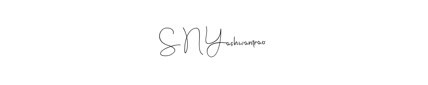 Also You can easily find your signature by using the search form. We will create S N Yashwantrao name handwritten signature images for you free of cost using Andilay-7BmLP sign style. S N Yashwantrao signature style 4 images and pictures png