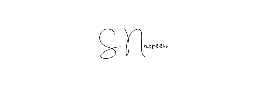 Similarly Andilay-7BmLP is the best handwritten signature design. Signature creator online .You can use it as an online autograph creator for name S Nasreen. S Nasreen signature style 4 images and pictures png