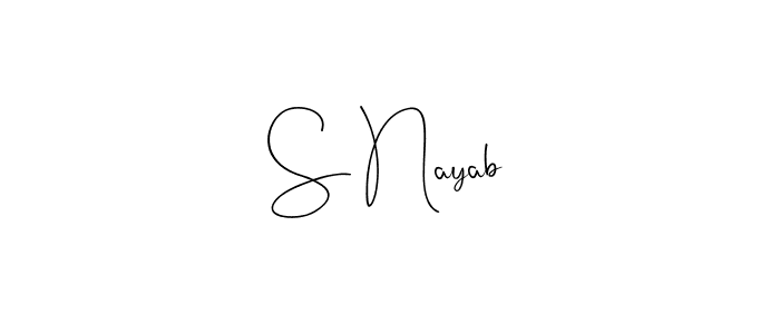 Check out images of Autograph of S Nayab name. Actor S Nayab Signature Style. Andilay-7BmLP is a professional sign style online. S Nayab signature style 4 images and pictures png