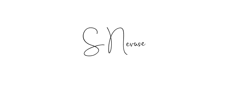 S Nevase stylish signature style. Best Handwritten Sign (Andilay-7BmLP) for my name. Handwritten Signature Collection Ideas for my name S Nevase. S Nevase signature style 4 images and pictures png