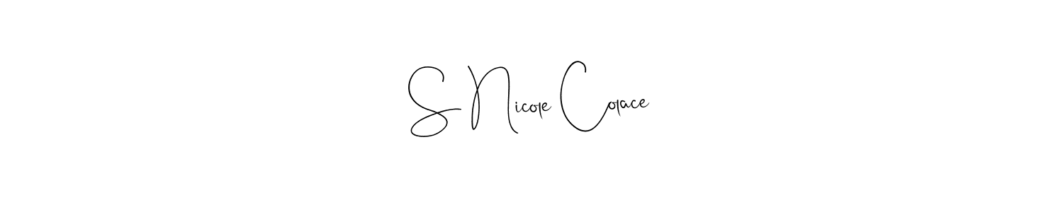 Once you've used our free online signature maker to create your best signature Andilay-7BmLP style, it's time to enjoy all of the benefits that S Nicole Colace name signing documents. S Nicole Colace signature style 4 images and pictures png