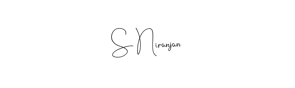 Make a beautiful signature design for name S Niranjan. Use this online signature maker to create a handwritten signature for free. S Niranjan signature style 4 images and pictures png