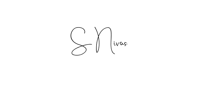 Also You can easily find your signature by using the search form. We will create S Nivas name handwritten signature images for you free of cost using Andilay-7BmLP sign style. S Nivas signature style 4 images and pictures png