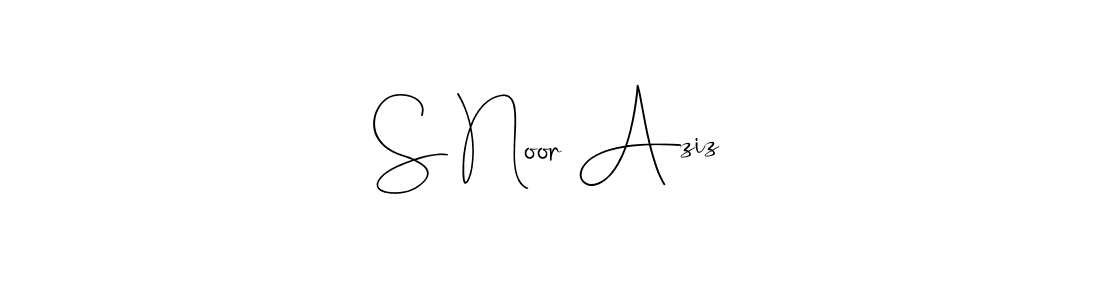 Make a beautiful signature design for name S Noor Aziz. Use this online signature maker to create a handwritten signature for free. S Noor Aziz signature style 4 images and pictures png