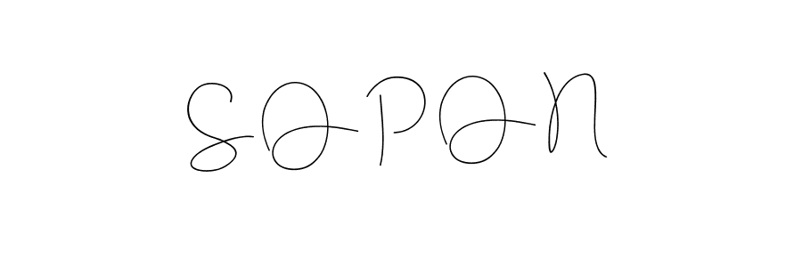 How to Draw S O P O N signature style? Andilay-7BmLP is a latest design signature styles for name S O P O N. S O P O N signature style 4 images and pictures png