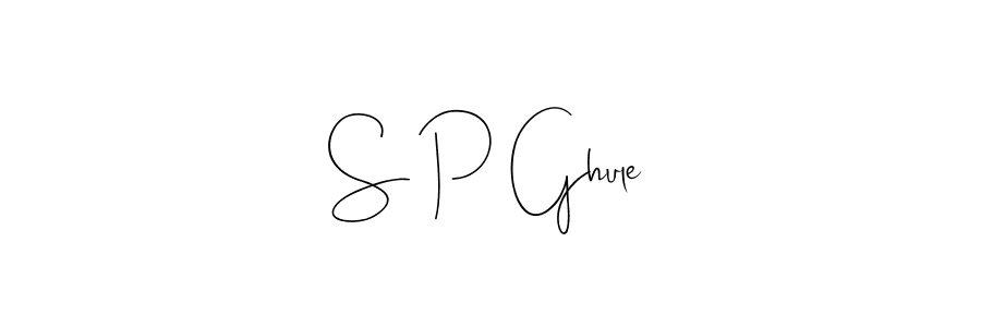 Design your own signature with our free online signature maker. With this signature software, you can create a handwritten (Andilay-7BmLP) signature for name S P Ghule. S P Ghule signature style 4 images and pictures png