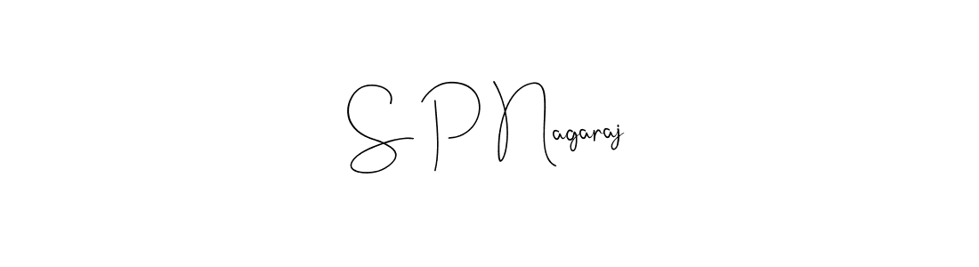 Make a beautiful signature design for name S P Nagaraj. With this signature (Andilay-7BmLP) style, you can create a handwritten signature for free. S P Nagaraj signature style 4 images and pictures png
