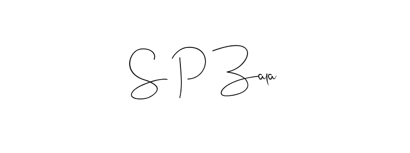 Also we have S P Zala name is the best signature style. Create professional handwritten signature collection using Andilay-7BmLP autograph style. S P Zala signature style 4 images and pictures png