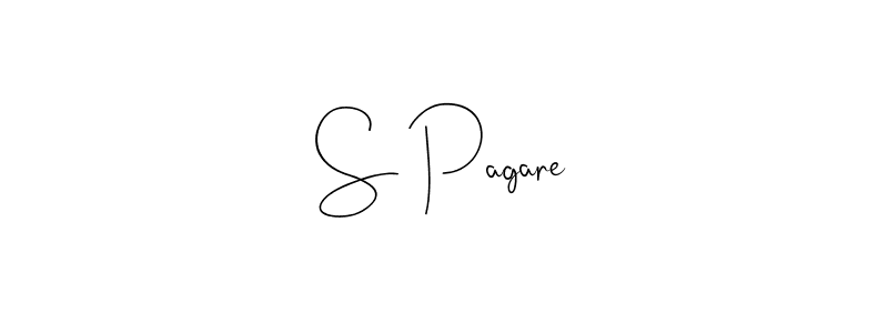 How to make S Pagare signature? Andilay-7BmLP is a professional autograph style. Create handwritten signature for S Pagare name. S Pagare signature style 4 images and pictures png