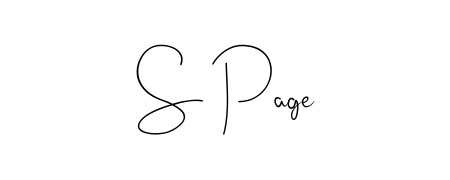 Personalize your online presence with S Page signature rendered in elegant Andilay-7BmLP font. Great for website footers and blogs. S Page signature style 4 images and pictures png