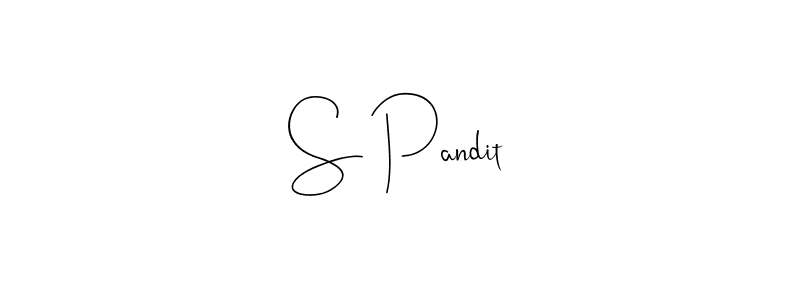 How to make S Pandit signature? Andilay-7BmLP is a professional autograph style. Create handwritten signature for S Pandit name. S Pandit signature style 4 images and pictures png