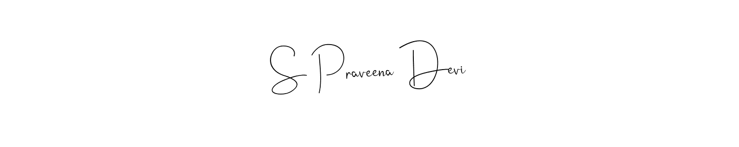 Andilay-7BmLP is a professional signature style that is perfect for those who want to add a touch of class to their signature. It is also a great choice for those who want to make their signature more unique. Get S Praveena Devi name to fancy signature for free. S Praveena Devi signature style 4 images and pictures png