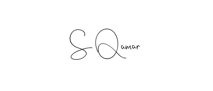 Use a signature maker to create a handwritten signature online. With this signature software, you can design (Andilay-7BmLP) your own signature for name S Qamar. S Qamar signature style 4 images and pictures png