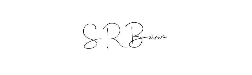 You can use this online signature creator to create a handwritten signature for the name S R Bairwa. This is the best online autograph maker. S R Bairwa signature style 4 images and pictures png