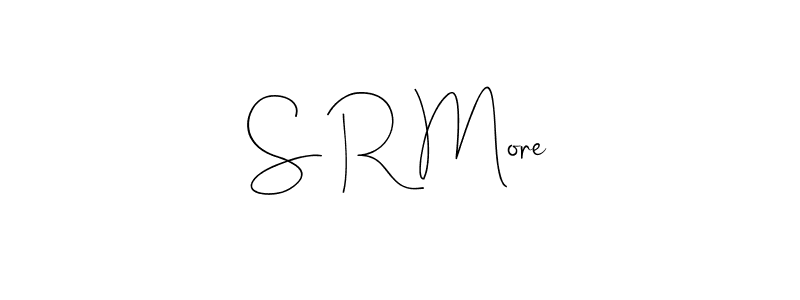 How to make S R More name signature. Use Andilay-7BmLP style for creating short signs online. This is the latest handwritten sign. S R More signature style 4 images and pictures png