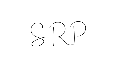 Make a beautiful signature design for name S R P. With this signature (Andilay-7BmLP) style, you can create a handwritten signature for free. S R P signature style 4 images and pictures png