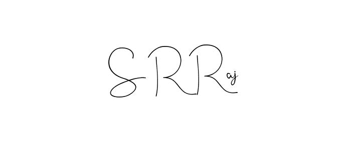 Make a beautiful signature design for name S R Raj. With this signature (Andilay-7BmLP) style, you can create a handwritten signature for free. S R Raj signature style 4 images and pictures png