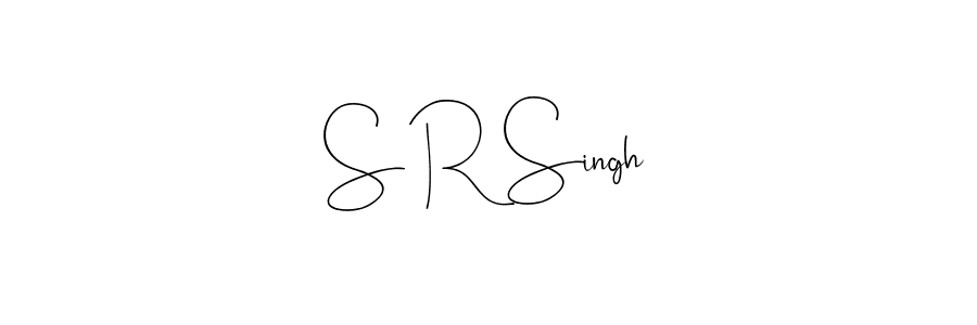 Use a signature maker to create a handwritten signature online. With this signature software, you can design (Andilay-7BmLP) your own signature for name S R Singh. S R Singh signature style 4 images and pictures png