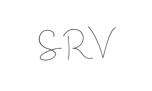 Also You can easily find your signature by using the search form. We will create S R V name handwritten signature images for you free of cost using Andilay-7BmLP sign style. S R V signature style 4 images and pictures png