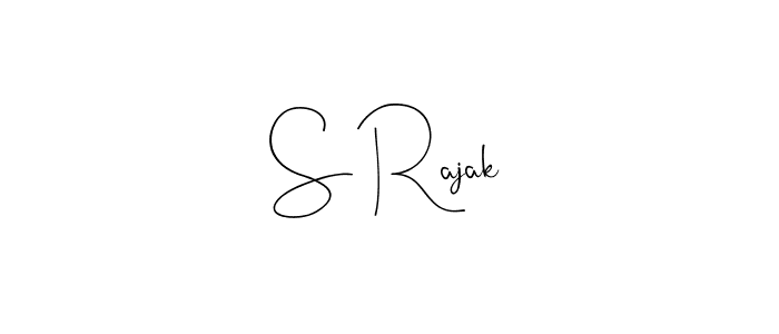 The best way (Andilay-7BmLP) to make a short signature is to pick only two or three words in your name. The name S Rajak include a total of six letters. For converting this name. S Rajak signature style 4 images and pictures png