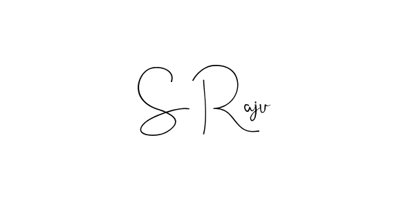 The best way (Andilay-7BmLP) to make a short signature is to pick only two or three words in your name. The name S Raju include a total of six letters. For converting this name. S Raju signature style 4 images and pictures png