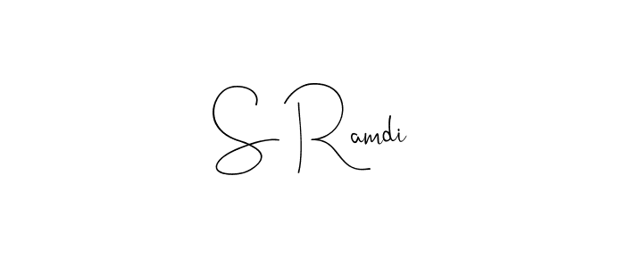 How to make S Ramdi name signature. Use Andilay-7BmLP style for creating short signs online. This is the latest handwritten sign. S Ramdi signature style 4 images and pictures png