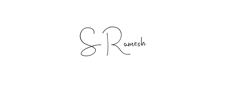 How to make S Ramesh signature? Andilay-7BmLP is a professional autograph style. Create handwritten signature for S Ramesh name. S Ramesh signature style 4 images and pictures png