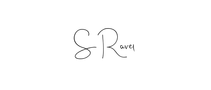 if you are searching for the best signature style for your name S Ravel. so please give up your signature search. here we have designed multiple signature styles  using Andilay-7BmLP. S Ravel signature style 4 images and pictures png