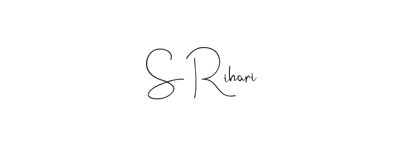 Also we have S Rihari name is the best signature style. Create professional handwritten signature collection using Andilay-7BmLP autograph style. S Rihari signature style 4 images and pictures png