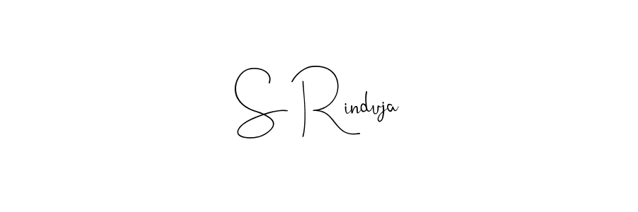 S Rinduja stylish signature style. Best Handwritten Sign (Andilay-7BmLP) for my name. Handwritten Signature Collection Ideas for my name S Rinduja. S Rinduja signature style 4 images and pictures png