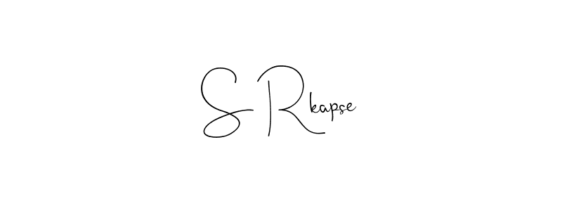 Also You can easily find your signature by using the search form. We will create S Rkapse name handwritten signature images for you free of cost using Andilay-7BmLP sign style. S Rkapse signature style 4 images and pictures png