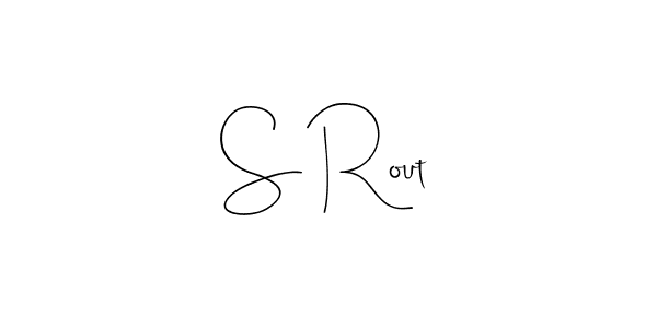 S Rout stylish signature style. Best Handwritten Sign (Andilay-7BmLP) for my name. Handwritten Signature Collection Ideas for my name S Rout. S Rout signature style 4 images and pictures png