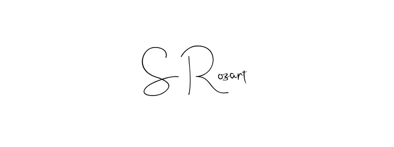How to make S Rozart name signature. Use Andilay-7BmLP style for creating short signs online. This is the latest handwritten sign. S Rozart signature style 4 images and pictures png