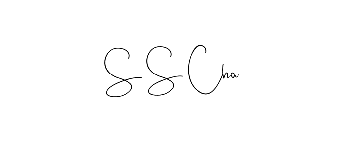 Use a signature maker to create a handwritten signature online. With this signature software, you can design (Andilay-7BmLP) your own signature for name S S Cha. S S Cha signature style 4 images and pictures png