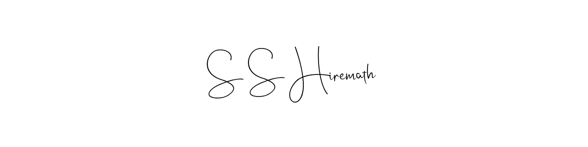 You should practise on your own different ways (Andilay-7BmLP) to write your name (S S Hiremath) in signature. don't let someone else do it for you. S S Hiremath signature style 4 images and pictures png