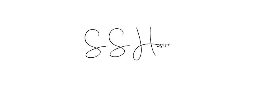 How to make S S Hosur signature? Andilay-7BmLP is a professional autograph style. Create handwritten signature for S S Hosur name. S S Hosur signature style 4 images and pictures png