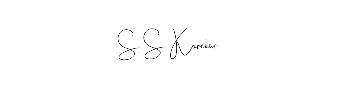 It looks lik you need a new signature style for name S S Karekar. Design unique handwritten (Andilay-7BmLP) signature with our free signature maker in just a few clicks. S S Karekar signature style 4 images and pictures png