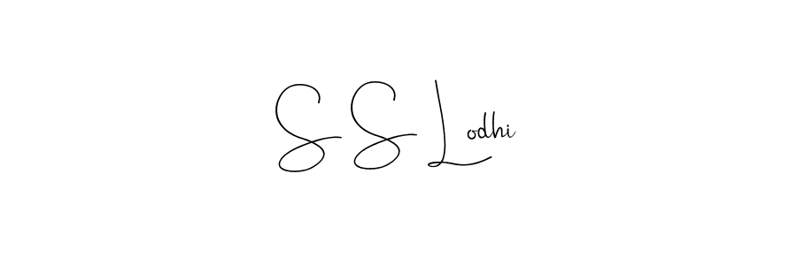 Andilay-7BmLP is a professional signature style that is perfect for those who want to add a touch of class to their signature. It is also a great choice for those who want to make their signature more unique. Get S S Lodhi name to fancy signature for free. S S Lodhi signature style 4 images and pictures png