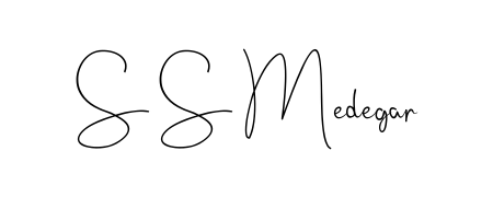 A classic penmanship look for S S Medegar. The Andilay-7BmLP font brings timeless elegance and confidence to every signed document. S S Medegar signature style 4 images and pictures png