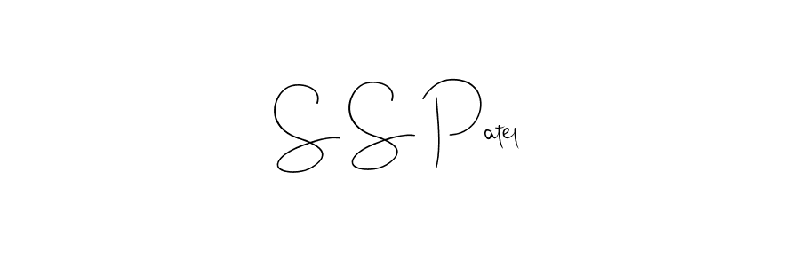 Design your own signature with our free online signature maker. With this signature software, you can create a handwritten (Andilay-7BmLP) signature for name S S Patel. S S Patel signature style 4 images and pictures png