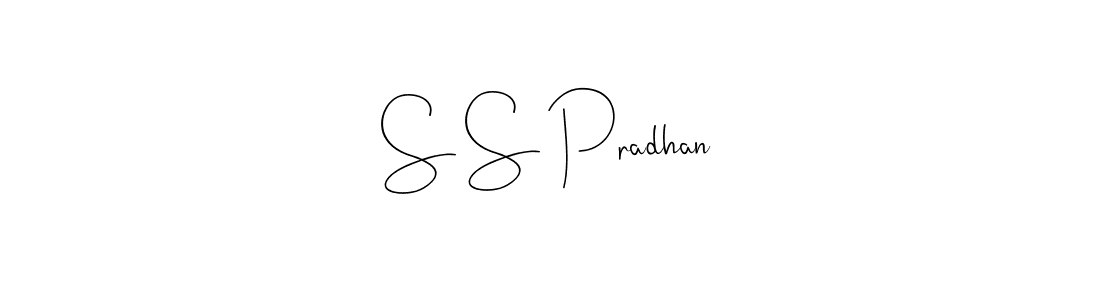 This is the best signature style for the S S Pradhan name. Also you like these signature font (Andilay-7BmLP). Mix name signature. S S Pradhan signature style 4 images and pictures png