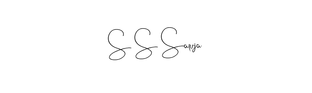 How to make S S Saluja signature? Andilay-7BmLP is a professional autograph style. Create handwritten signature for S S Saluja name. S S Saluja signature style 4 images and pictures png